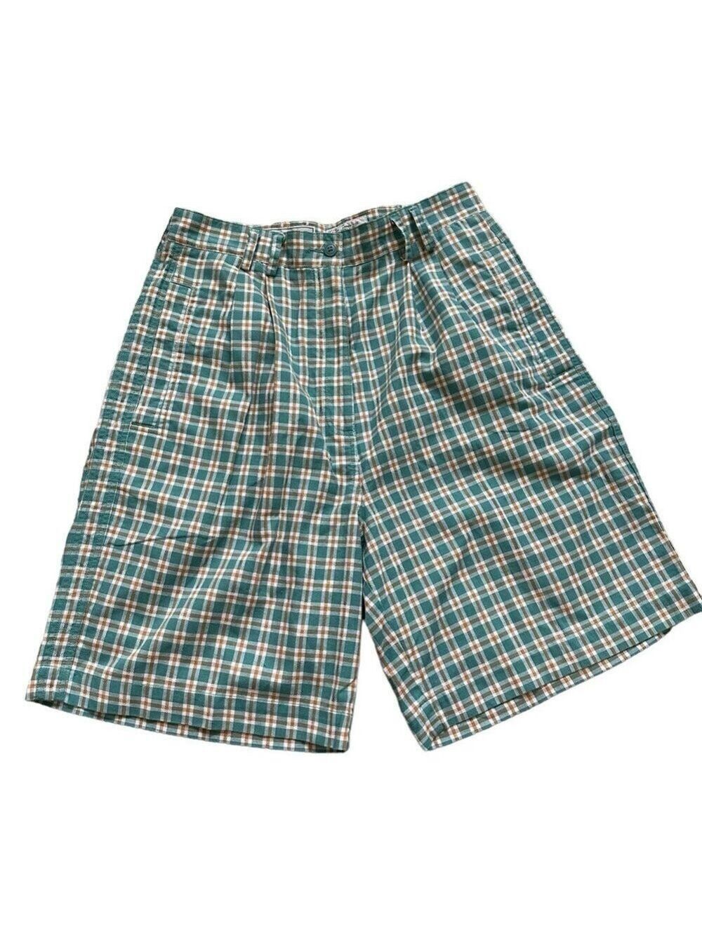 Izod club plaid Vintage golf shorts size 12 runs small see measurements 80’s